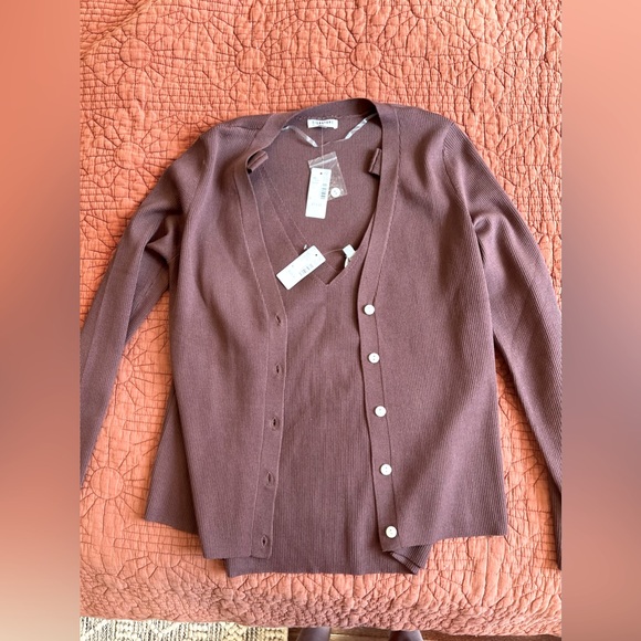 NWT Reitmans Matching Cardigan and Tank Top - Picture 1 of 3